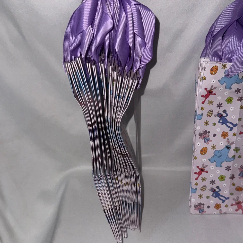 Bundle of 2 Sets of 13 Sesame Street Easter Treat Bags Lavender Party Favors